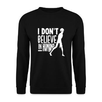 Drôle de cadeau extraterrestre extraterrestre - Sweat-shirt Unisexe - noir - Devant - Alina (178cm) & Michal (187cm)