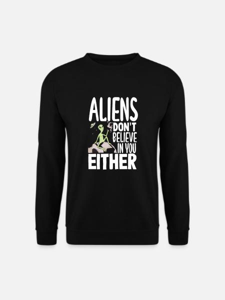 Funny Alien Alien Gift - Unisex Sweatshirt - black