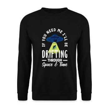 Drôle de cadeau extraterrestre extraterrestre - Sweat-shirt Unisexe - noir - Devant - Alina (178cm) & Michal (187cm)
