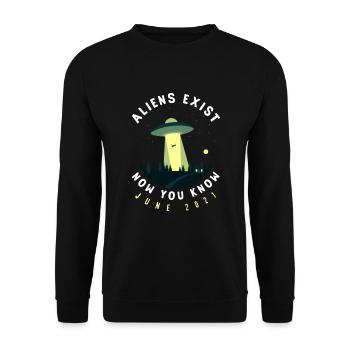 Drôle de cadeau extraterrestre extraterrestre - Sweat-shirt Unisexe - noir - Devant - Alina (178cm) & Michal (187cm)