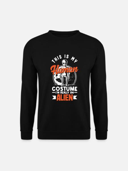 Funny Alien Alien Gift - Unisex Sweatshirt - black