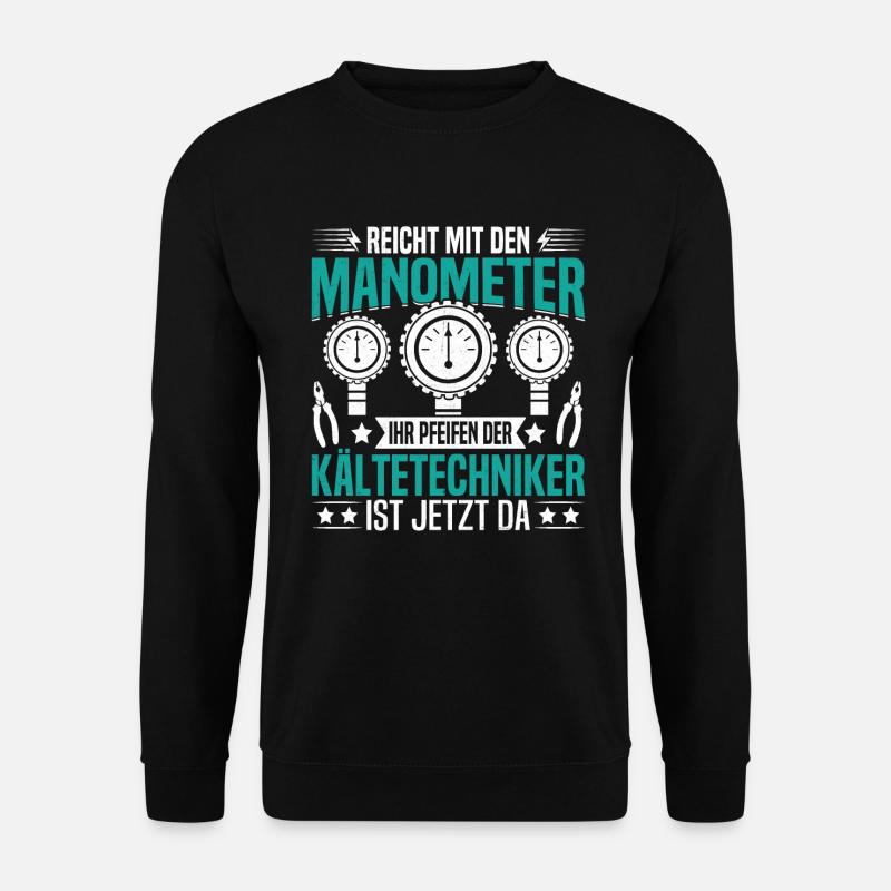 Installateur de systèmes de réfrigération pour les techniciens en réfrigération de climatisation - Sweat-shirt Unisexe - noir