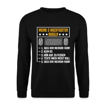 Ordinateur de jeu Zocken Casque de jeu Zocker Gamer - Sweat-shirt Unisexe - noir - Devant - Alina (178cm) & Michal (187cm)