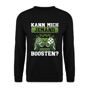 Gamer Zocken Headset Gaming Controller Konsole PC - Unisex Pullover - Schwarz - Vorne - Alina (178cm) & Michal (187cm)
