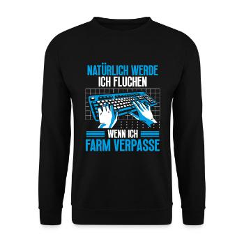 Gaming Setup PC Gaming Monitor Controller Headset - Unisex Pullover - Schwarz - Vorne - Alina (178cm) & Michal (187cm)