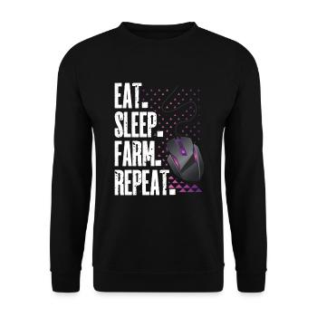Gaming Zocker PC Gamer Headset Contrôleur Monitor - Sweat-shirt Unisexe - noir - Devant - Alina (178cm) & Michal (187cm)