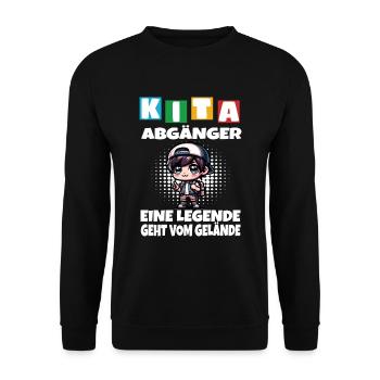 KITA Leavers School Enfant Inscription à l’école - Sweat-shirt Unisexe - noir - Devant - Alina (178cm) & Michal (187cm)