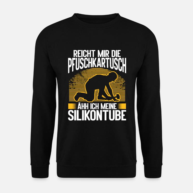 Plattenleger Zubehör Silikon Handwerker - Unisex Pullover - Schwarz