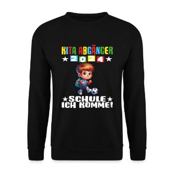 Daycare Leavers 2024 School Enrollment 2024 - Unisex Sweatshirt - black - Front - Alina (178cm) & Michal (187cm)