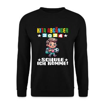Daycare Leavers 2024 School Enrollment 2024 - Unisex Sweatshirt - black - Front - Alina (178cm) & Michal (187cm)
