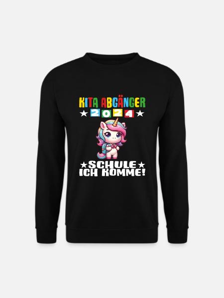 erstklässler kindergartenzeit - Unisex Pullover - Schwarz