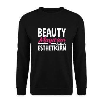 Hautpflege Kosmetikerin Kosmetik - Unisex Pullover - Schwarz - Vorne - Alina (178cm) & Michal (187cm)