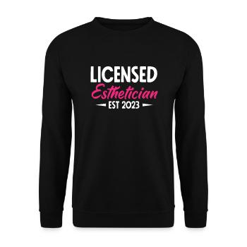 Hautpflege Kosmetikerin Kosmetik - Unisex Pullover - Schwarz - Vorne - Alina (178cm) & Michal (187cm)