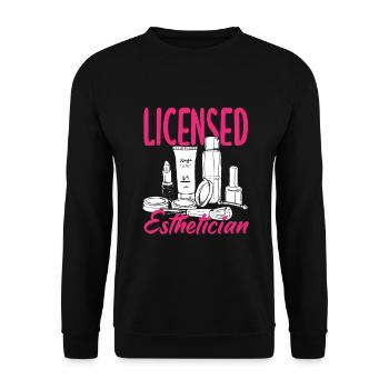 Hautpflege Kosmetikerin Kosmetik - Unisex Pullover - Schwarz - Vorne - Alina (178cm) & Michal (187cm)
