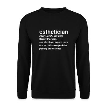 Hautpflege Kosmetikerin Kosmetik - Unisex Pullover - Schwarz - Vorne - Alina (178cm) & Michal (187cm)