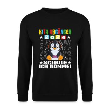 Daycare Leavers 2024 School Enrollment 2024 - Unisex Sweatshirt - black - Front - Alina (178cm) & Michal (187cm)