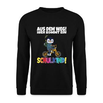 School Child 2024 School Enrollment Back to School - Unisex Sweatshirt - black - Front - Alina (178cm) & Michal (187cm)