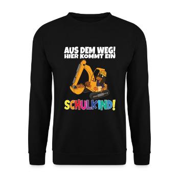 School Child 2024 School Enrollment Back to School - Unisex Sweatshirt - black - Front - Alina (178cm) & Michal (187cm)