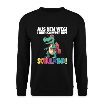 Écoliers 2024 Inscriptions scolaires Retour à l’école - Sweat-shirt Unisexe - noir - Devant - Alina (178cm) & Michal (187cm)