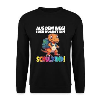 School Child 2024 School Enrollment Back to School - Unisex Sweatshirt - black - Front - Alina (178cm) & Michal (187cm)