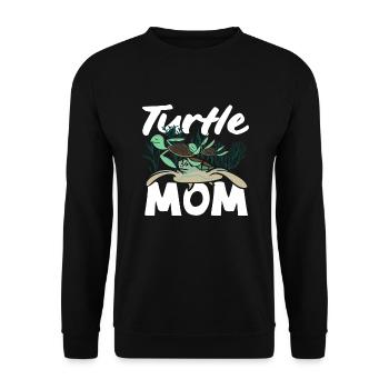 Tortue Tortue Mer Cadeau - Sweat-shirt Unisexe - noir - Devant - Alina (178cm) & Michal (187cm)