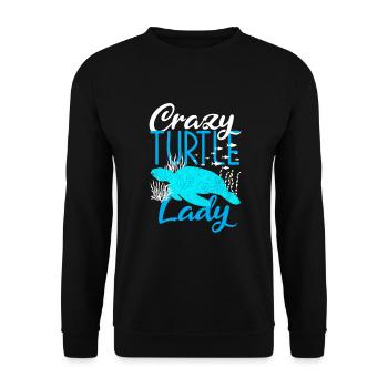 Tortue Tortue Mer Cadeau - Sweat-shirt Unisexe - noir - Devant - Alina (178cm) & Michal (187cm)