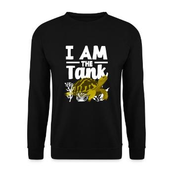 Schildkröte Meeresschildkröte Geschenk - Unisex Pullover - Schwarz - Vorne - Alina (178cm) & Michal (187cm)