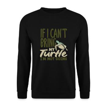 Tortue Tortue Mer Cadeau - Sweat-shirt Unisexe - noir - Devant - Alina (178cm) & Michal (187cm)