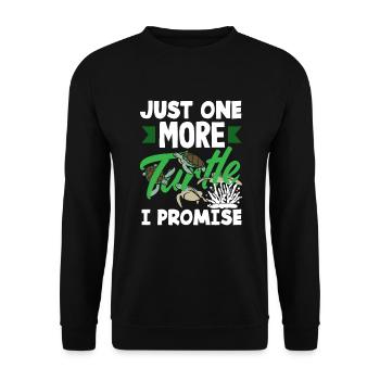 Tortue Tortue Mer Cadeau - Sweat-shirt Unisexe - noir - Devant - Alina (178cm) & Michal (187cm)