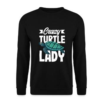 Tortue Tortue Mer Cadeau - Sweat-shirt Unisexe - noir - Devant - Alina (178cm) & Michal (187cm)