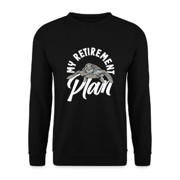 Tortue Tortue Mer Cadeau - Sweat-shirt Unisexe - noir - Devant - Alina (178cm) & Michal (187cm)