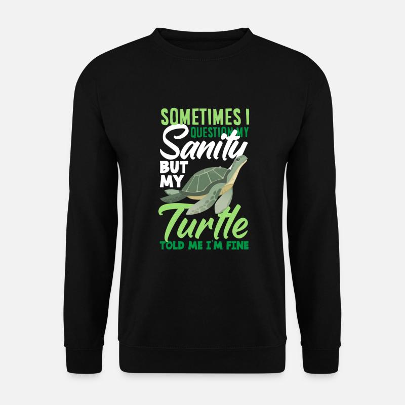 Turtle Sea Turtle Gift - Unisex Sweatshirt - black