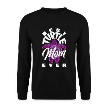 Tortue Tortue Mer Cadeau - Sweat-shirt Unisexe - noir - Devant - Alina (178cm) & Michal (187cm)