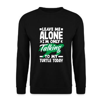 Tortue Tortue Mer Cadeau - Sweat-shirt Unisexe - noir - Devant - Alina (178cm) & Michal (187cm)