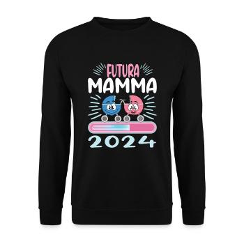 Super Mamma 2024 Loading - Unisex Sweatshirt - black - Front - Alina (178cm) & Michal (187cm)