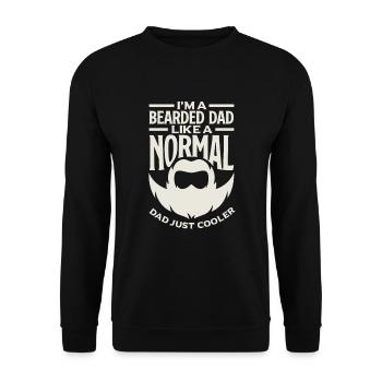 Bartpflege Bart Liebhaber Männer Bart - Unisex Pullover - Schwarz - Vorne - Alina (178cm) & Michal (187cm)