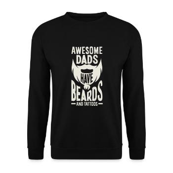 Bartpflege Bart Liebhaber Männer Bart - Unisex Pullover - Schwarz - Vorne - Alina (178cm) & Michal (187cm)