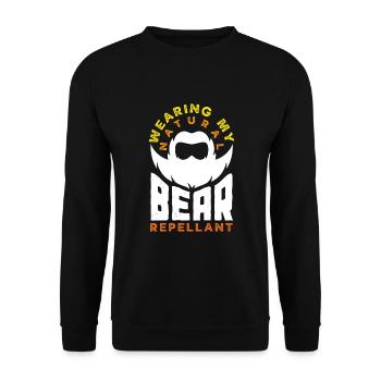 Beard Care Beard Lover Men Beard - Unisex Sweatshirt - black - Front - Alina (178cm) & Michal (187cm)