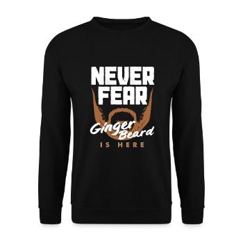 Beard Care Beard Lover Men Beard - Unisex Sweatshirt - black - Front - Alina (178cm) & Michal (187cm)