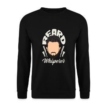 Bartpflege Bart Liebhaber Männer Bart - Unisex Pullover - Schwarz - Vorne - Alina (178cm) & Michal (187cm)