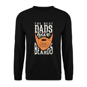 Bartpflege Bart Liebhaber Männer Bart - Unisex Pullover - Schwarz - Vorne - Alina (178cm) & Michal (187cm)