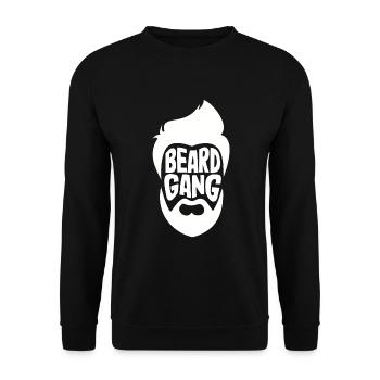 Bartpflege Bart Liebhaber Männer Bart - Unisex Pullover - Schwarz - Vorne - Alina (178cm) & Michal (187cm)