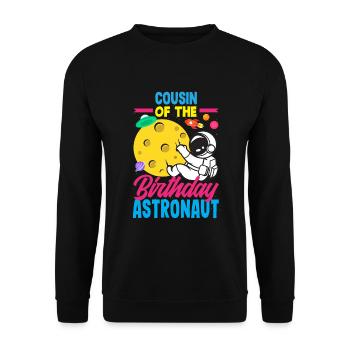 Anniversaire des enfants Membres de la famille des astronautes - Sweat-shirt Unisexe - noir - Devant - Alina (178cm) & Michal (187cm)
