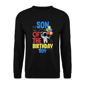 Anniversaire des enfants Membres de la famille des astronautes - Sweat-shirt Unisexe - noir - Devant - Alina (178cm) & Michal (187cm)