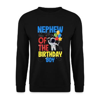 Anniversaire des enfants Membres de la famille des astronautes - Sweat-shirt Unisexe - noir - Devant - Alina (178cm) & Michal (187cm)