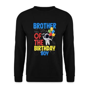 Anniversaire des enfants Membres de la famille des astronautes - Sweat-shirt Unisexe - noir - Devant - Alina (178cm) & Michal (187cm)