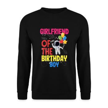 Anniversaire des enfants Membres de la famille des astronautes - Sweat-shirt Unisexe - noir - Devant - Alina (178cm) & Michal (187cm)