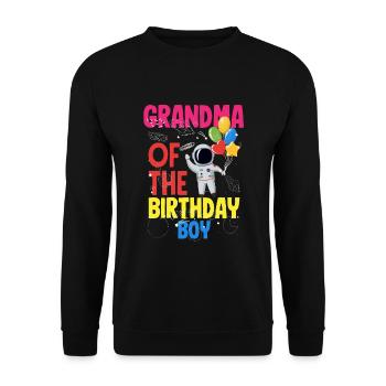 Anniversaire des enfants Membres de la famille des astronautes - Sweat-shirt Unisexe - noir - Devant - Alina (178cm) & Michal (187cm)