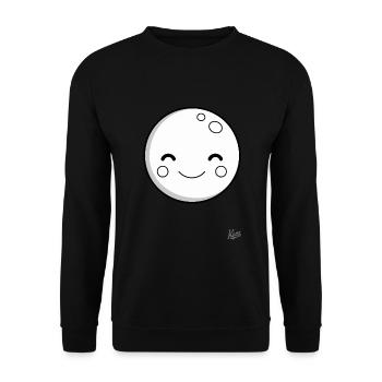 Sweet Smiling Moon: Dreamy Nights - Unisex Sweatshirt - black - Front - Alina (178cm) & Michal (187cm)