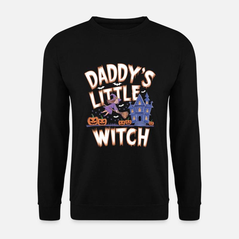 Halloween Witch Daddy's Little Witch - Unisex Sweatshirt - black